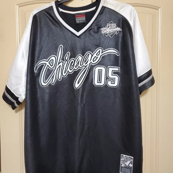 FUBU ゲームシャツ 05 刺繍 1992 オフィシャルリーグ ネイビーXL